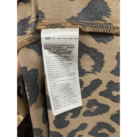 Banana Republic Animal Print Maxi Dress Small Cheetah Leopard Africa Mob Luxe - Picture 4 of 8